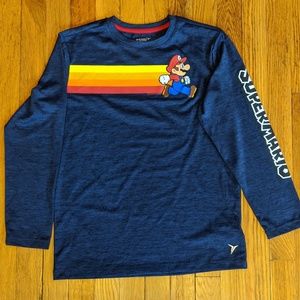 Old Navy Super Mario Navy Blue Long Sleeve Youth L